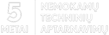 5 metai nemokamų techninių aptarnavimų