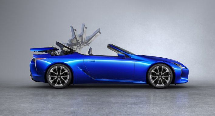 Lexus LC kabrioletas: tobulas minkštos dangos stogas