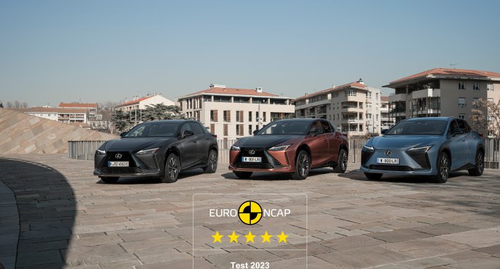 „Lexus RZ“ elektromobiliui skirtas aukščiausias „Euro NCAP“ saugumo įvertinimas